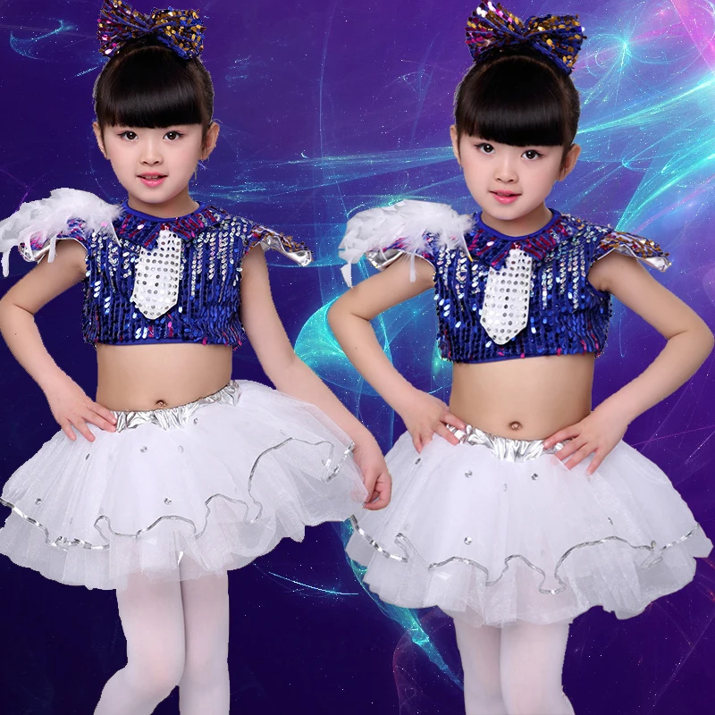 Girls Jazz Dance Latin Dance Ballet Costumes Children Modern Dance Sequins Kindergarten Group Dance Costumes
Girls Jazz Dance Latin Dance Ballet Costumes Children Modern Dance Sequins Kindergarten Group Dance Costumes