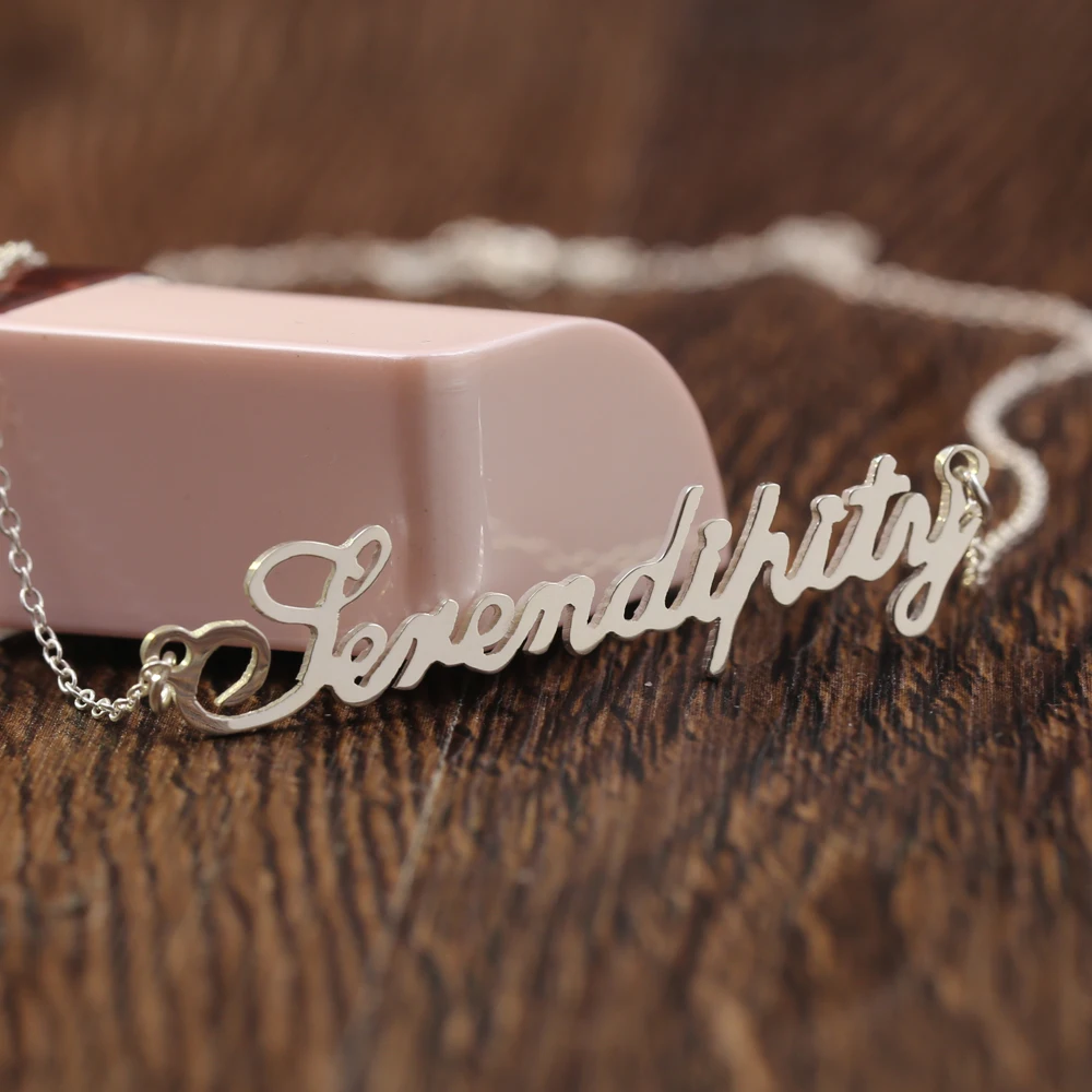 Customized Nameplate Necklaces Solitaire Pendant Solid Silver Necklace Personalized for Christmas Gift
Customized Nameplate Necklaces Solitaire Pendant Solid Silver Necklace Personalized for Christmas Gift