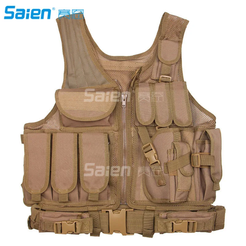 Fishing Vests/Tactical Vest Outdoor Ultra-light Breathable Combat Training Vest Adjustable For Adults 800D Encryption Polyester
Fishing Vests/Tactical Vest Outdoor Ultra-light Breathable Combat Training Vest Adjustable For Adults 800D Encryption Polyester