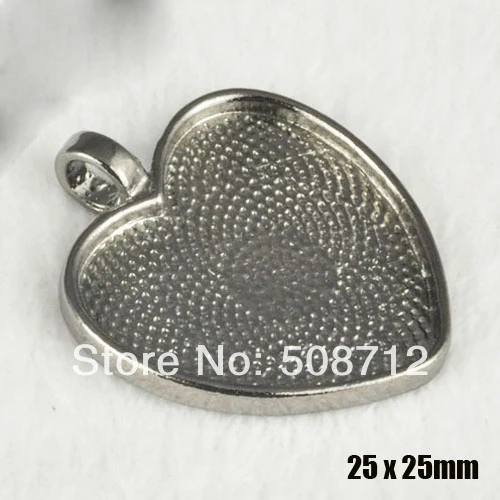 Free Ship!!! 30pcs1inch (25mm) heart glass pendant setting, pendant blank, pendant trays -Gun BLack
Free Ship!!! 30pcs1inch (25mm) heart glass pendant setting, pendant blank, pendant trays -Gun BLack
