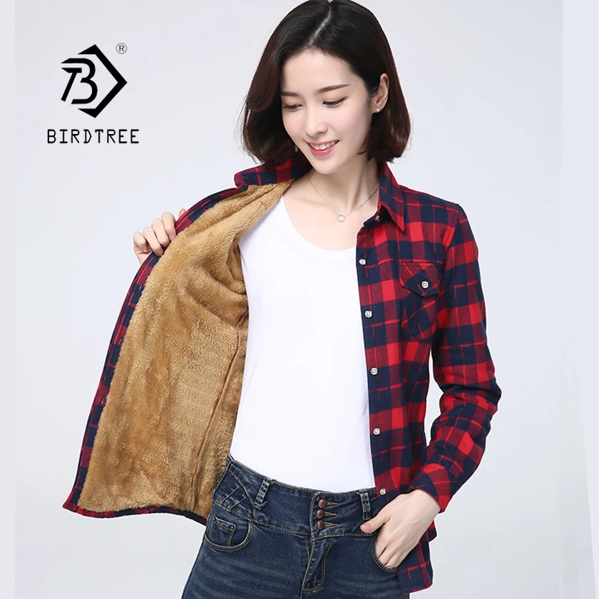 NEW 20 Colors Winter Women Thick Fleece Plaid Warm Shirts Casual Plus Velvet Blouse Office Lady Female Long Sleeve Tops T8N301F
NEW 20 Colors Winter Women Thick Fleece Plaid Warm Shirts Casual Plus Velvet Blouse Office Lady Female Long Sleeve Tops T8N301F
