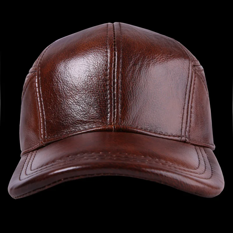 Male Genuine Leather Hat Cowhide Baseball Cap Ear Protection Elderly Leather Casual Outdoor Baseball Cap Adjustable B-7192
Male Genuine Leather Hat Cowhide Baseball Cap Ear Protection Elderly Leather Casual Outdoor Baseball Cap Adjustable B-7192