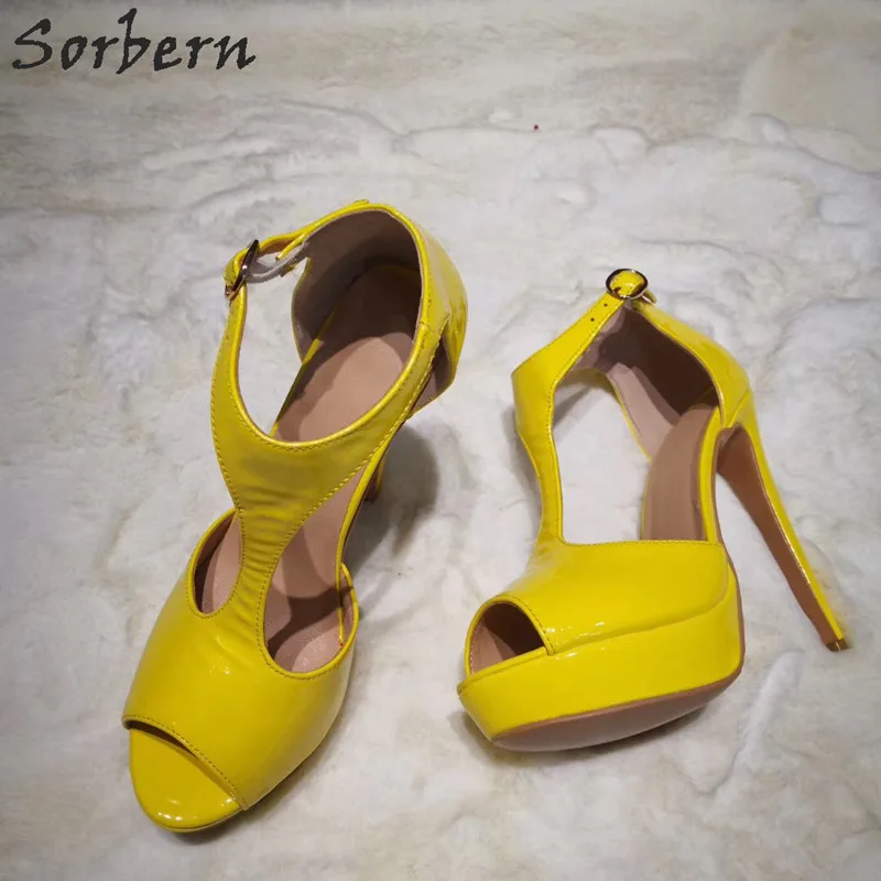 Sorbern Yellow Patent Women Pumps Shoes 2019 Botines Mujer High Heels T Strap Peep Toe Ladies Party Pumps Shoes Ladies Pumps
Sorbern Yellow Patent Women Pumps Shoes 2019 Botines Mujer High Heels T Strap Peep Toe Ladies Party Pumps Shoes Ladies Pumps