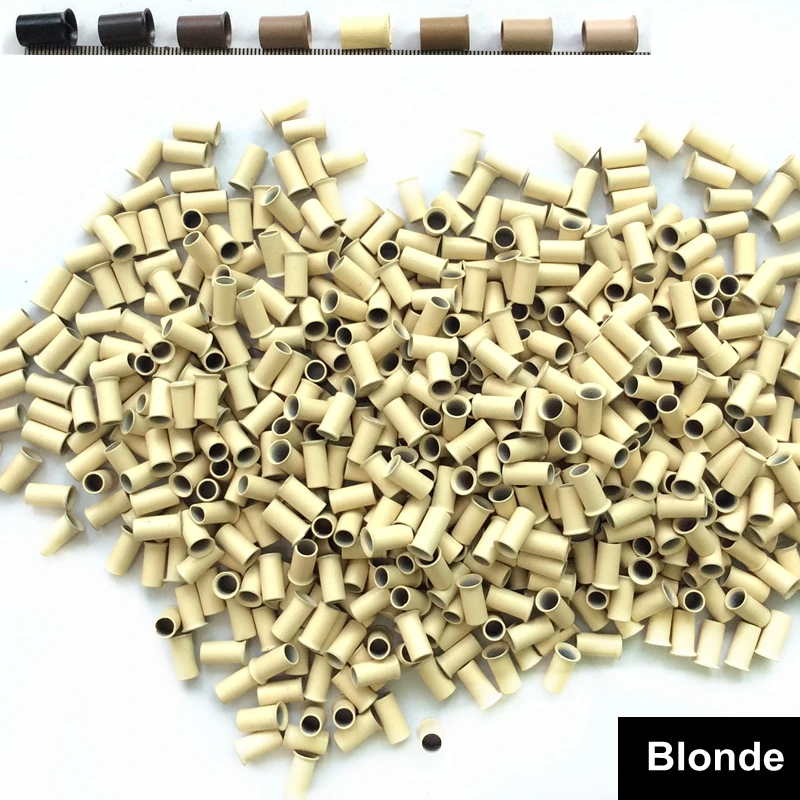 HARMONY 1000 Pieces 3.0 x 2.6 x 6.0mm Hair Extension Copper Tubes Micro Beads Rings with 8 Different Colors
HARMONY 1000 Pieces 3.0 x 2.6 x 6.0mm Hair Extension Copper Tubes Micro Beads Rings with 8 Different Colors