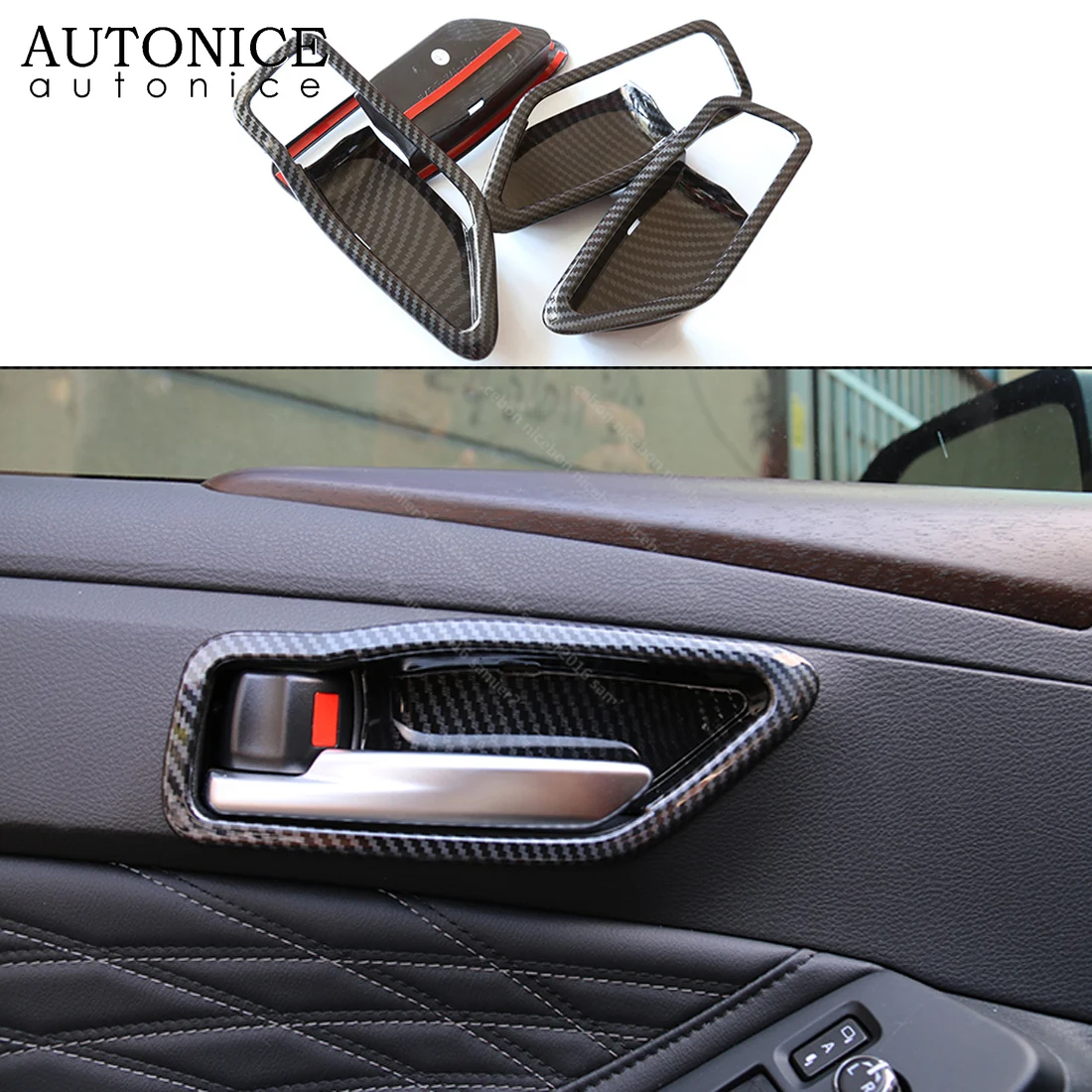 Крышка из углеродного волокна для внутренней дверной ручки, подходит для Toyota Avalon
Крышка из углеродного волокна для внутренней дверной ручки, подходит для Toyota Avalon