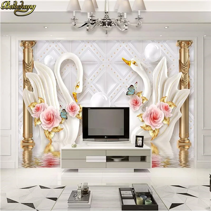 beibehang Custom Photo Wall Paper Living Room Sofa Bedroom Home Decor 3D Swan Golden Roman Mural Wallpaper roll home improvement
beibehang Custom Photo Wall Paper Living Room Sofa Bedroom Home Decor 3D Swan Golden Roman Mural Wallpaper roll home improvement