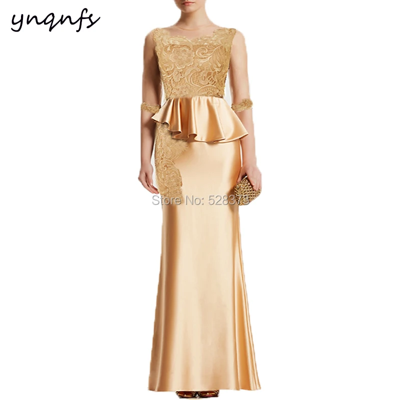 YNQNFS Inspired New Women Dresses Evening Party Sheer 1/2 Sleeve Gold Mother of Bride/Groom Lace Dresses Elegant 2025 MD286
YNQNFS Inspired New Women Dresses Evening Party Sheer 1/2 Sleeve Gold Mother of Bride/Groom Lace Dresses Elegant 2025 MD286