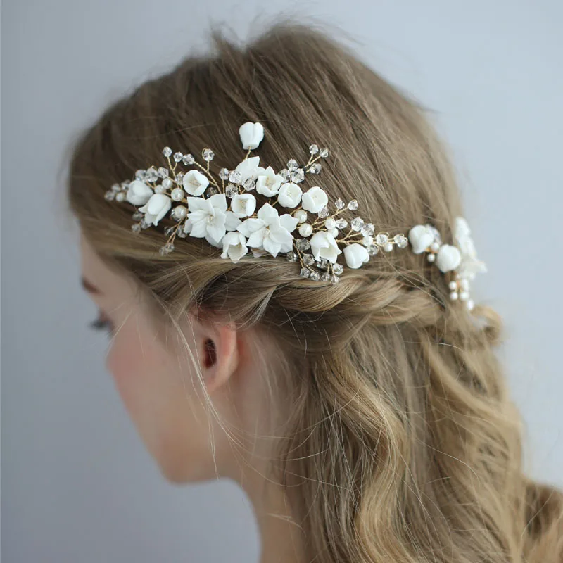 Floralbride Handmade Wired Crystal Rhinestones Pearls Flower Wedding Hair Comb Pin Set Bridal Hair accessories Women Jewelry
Floralbride Handmade Wired Crystal Rhinestones Pearls Flower Wedding Hair Comb Pin Set Bridal Hair accessories Women Jewelry