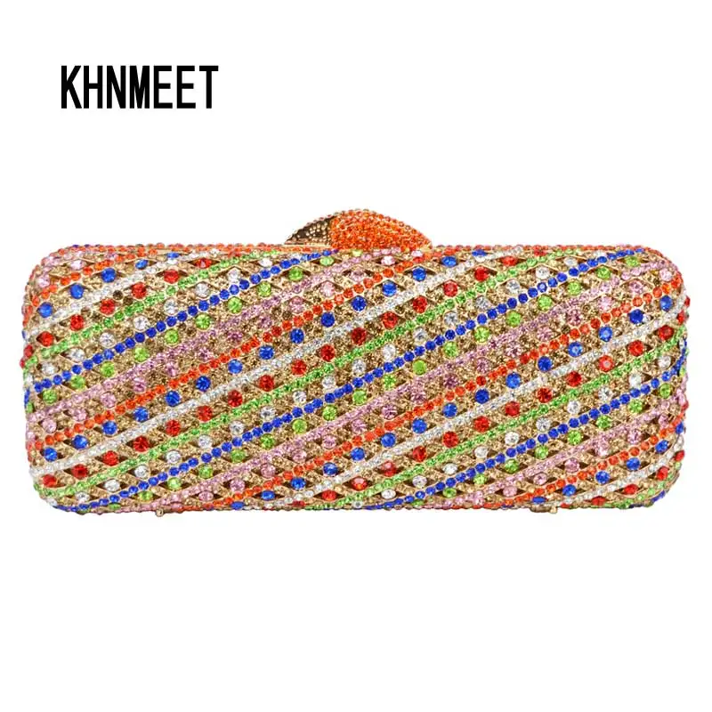 Золотая вечерняя сумка KHNMEET, роскошный вечерний кошелек со стразами, женская сумка, свадебная сумка для невесты, сумка SC313
Золотая вечерняя сумка KHNMEET, роскошный вечерний кошелек со стразами, женская сумка, свадебная сумка для невесты, сумка SC313