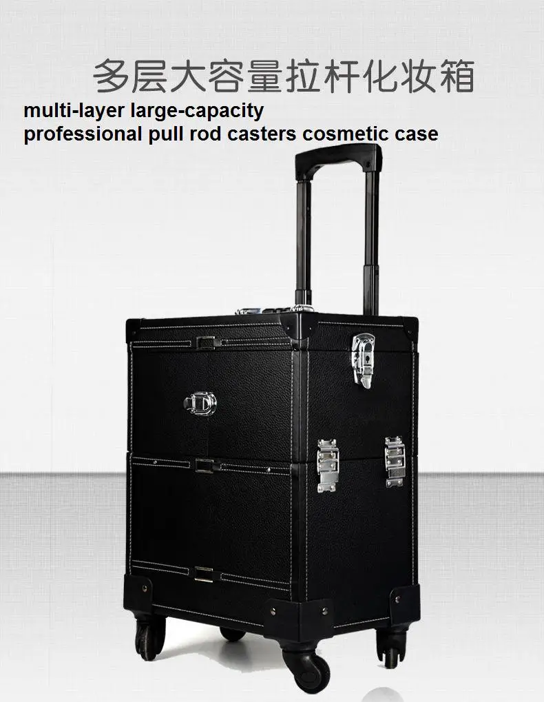 Large Complex Barber Box Multi Layer Large Capacity Cosmetic Case Professional Pull Rod Casters Cosmetic Case
Large Complex Barber Box Multi Layer Large Capacity Cosmetic Case Professional Pull Rod Casters Cosmetic Case