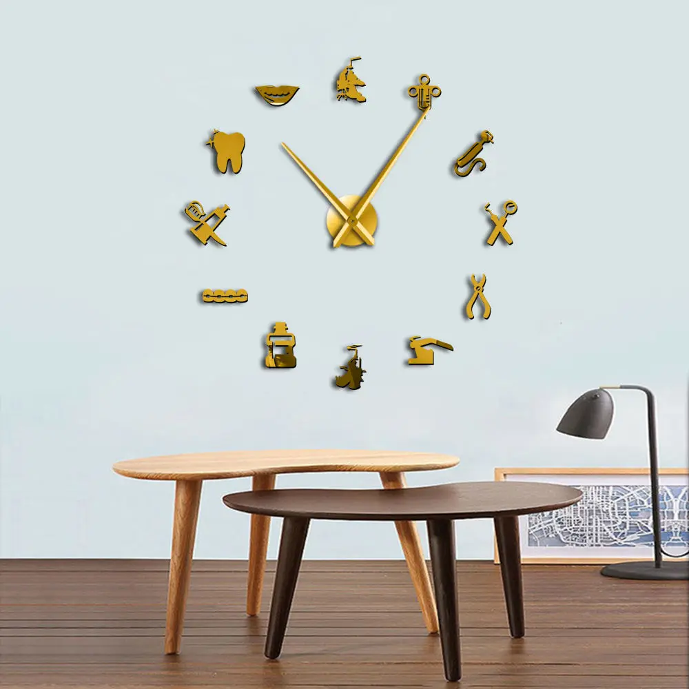 Dentist DIY Giant Mute Wall Clock Dental Doctor Oversized Clock Watch Big Needle Mirror Dentist Office Studio Decor Dentist Gift
Dentist DIY Giant Mute Wall Clock Dental Doctor Oversized Clock Watch Big Needle Mirror Dentist Office Studio Decor Dentist Gift