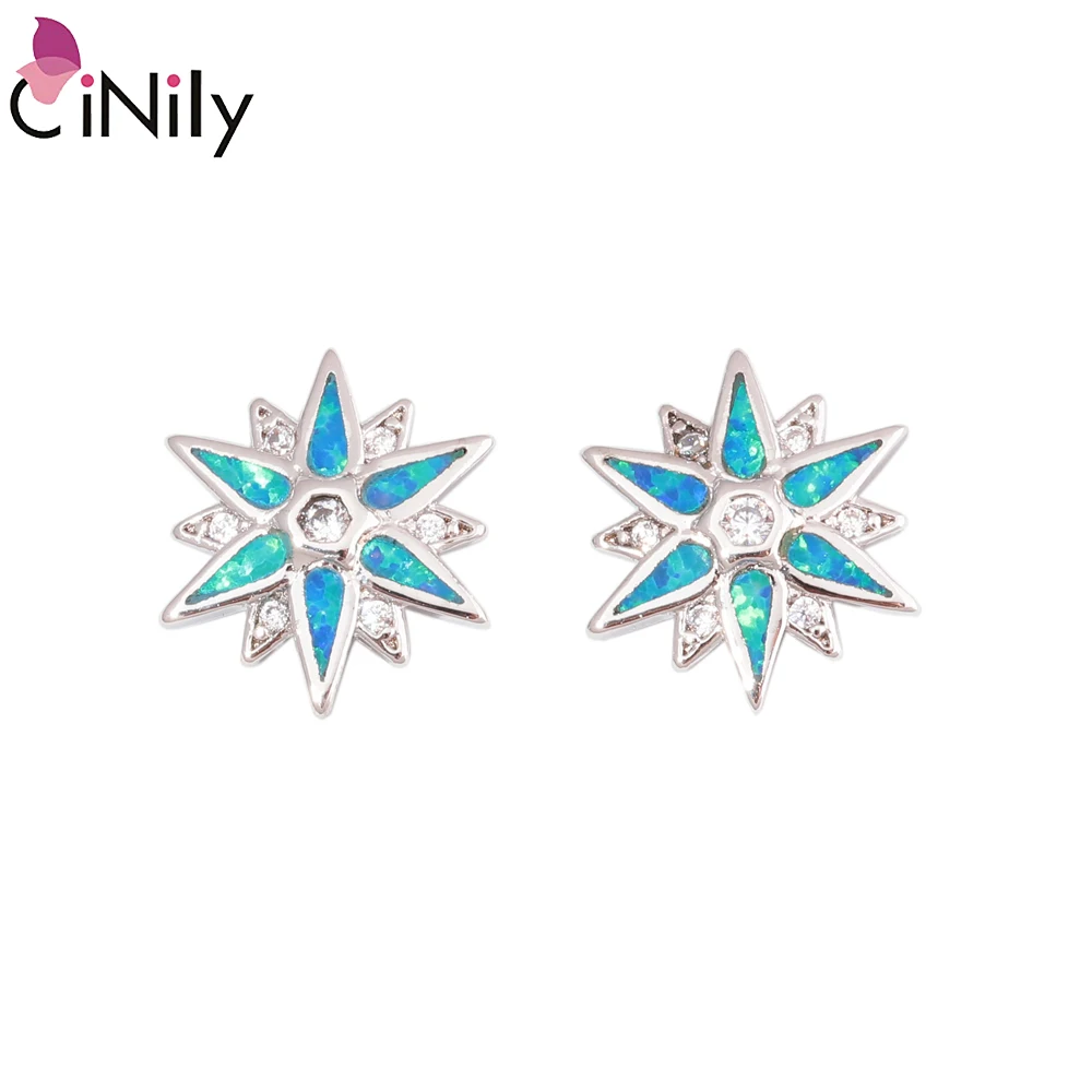 CiNily Starburst Fire Opal Stone Stud Earrings Silver Plated White & Blue Timeless Elegant Earring Chic Jewelry Gift Girls Women
CiNily Starburst Fire Opal Stone Stud Earrings Silver Plated White & Blue Timeless Elegant Earring Chic Jewelry Gift Girls Women