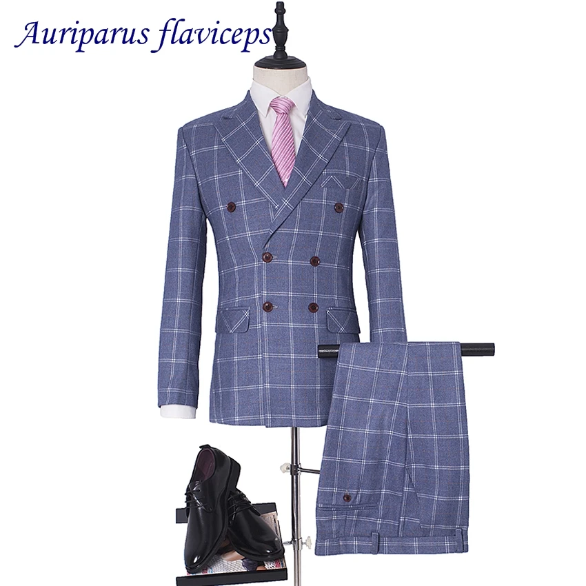 New 12 Style Tweed Men Suits Plaid Terno Wedding Suit 2 Buttons Groom Tuxedos Tailored Wool Suits Custom Made (Jacket+pant+vest)
New 12 Style Tweed Men Suits Plaid Terno Wedding Suit 2 Buttons Groom Tuxedos Tailored Wool Suits Custom Made (Jacket+pant+vest)