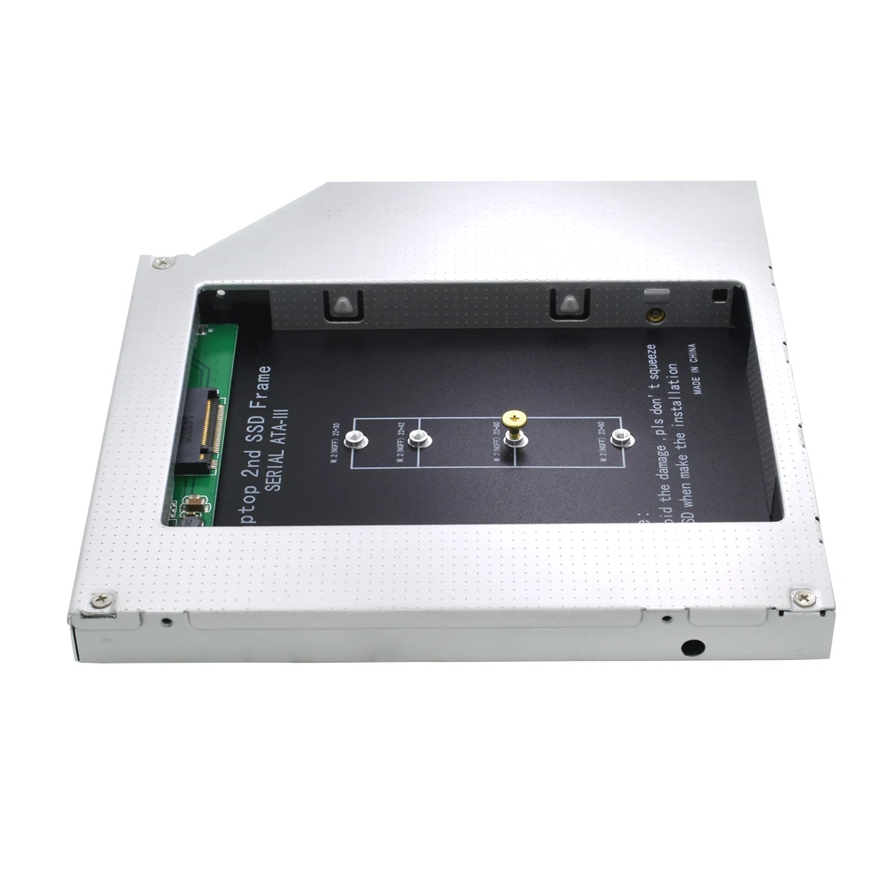 TISHRIC Aluminum m.2 M2 NGFF SSD 2nd HDD Caddy 12.7mm SATA 3.0 Optibay Hard Disk Enclosure Adapter DVD HDD 2.5 Case For Laptop
TISHRIC Aluminum m.2 M2 NGFF SSD 2nd HDD Caddy 12.7mm SATA 3.0 Optibay Hard Disk Enclosure Adapter DVD HDD 2.5 Case For Laptop