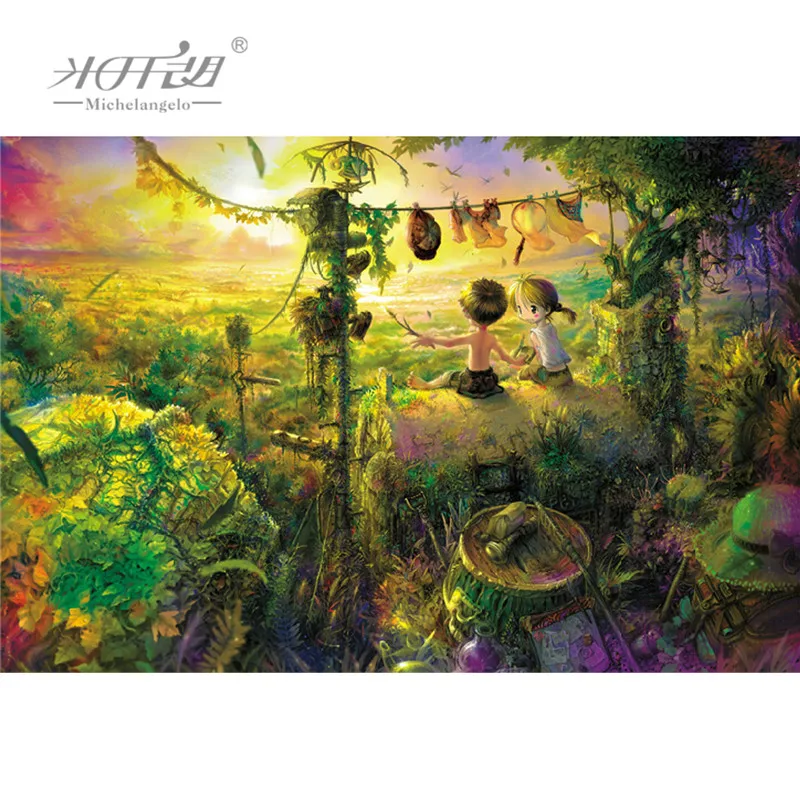 Michelangelo Wooden Jigsaw Puzzles 500 1000 Pieces Watch the Sunset Together Cartoon Educational Toy Decorative Wall Painting
Michelangelo Wooden Jigsaw Puzzles 500 1000 Pieces Watch the Sunset Together Cartoon Educational Toy Decorative Wall Painting