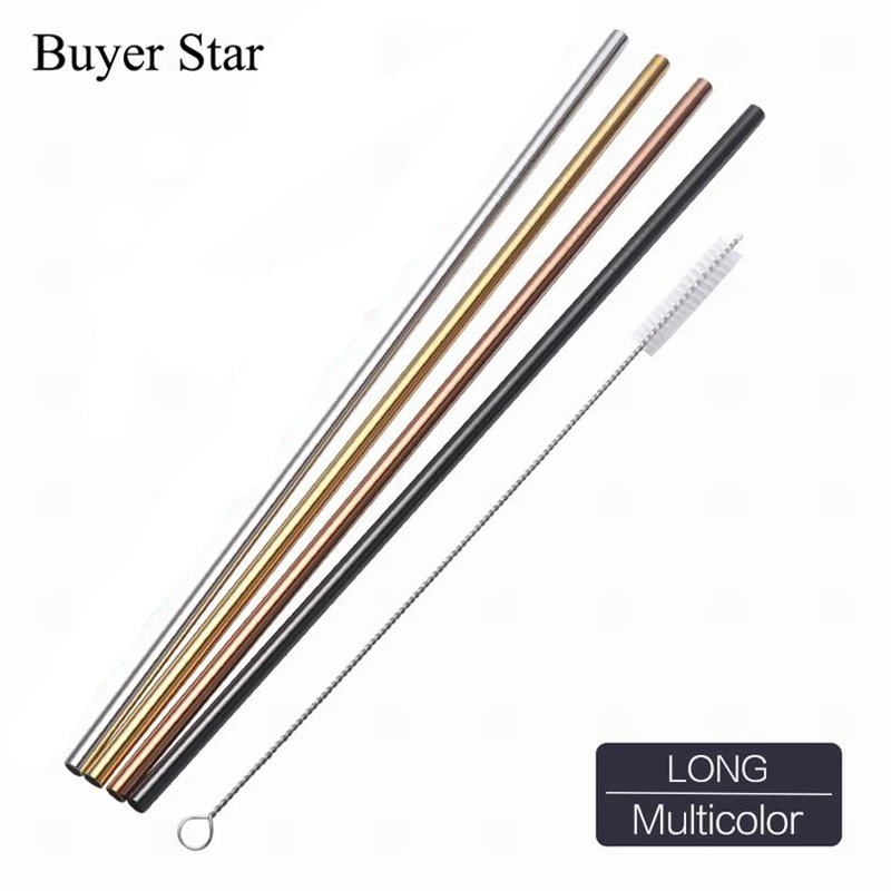 8 Stainless Steel Drinking Straws+Cleaner Brush Reusable Unfolded Metal Straw Gold Black Kitchen Hot
8 Stainless Steel Drinking Straws+Cleaner Brush Reusable Unfolded Metal Straw Gold Black Kitchen Hot