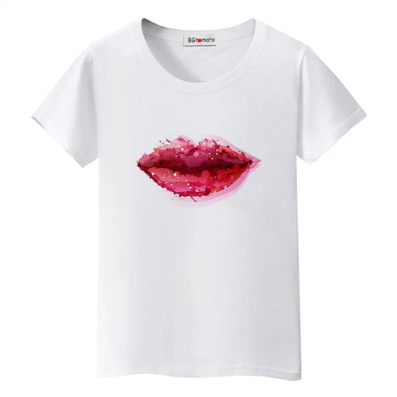 BGtomato Sexy lip tshirt fashion streetwear original brand t shirt women red lip creative tops casual streetwear cool tops
BGtomato Sexy lip tshirt fashion streetwear original brand t shirt women red lip creative tops casual streetwear cool tops
