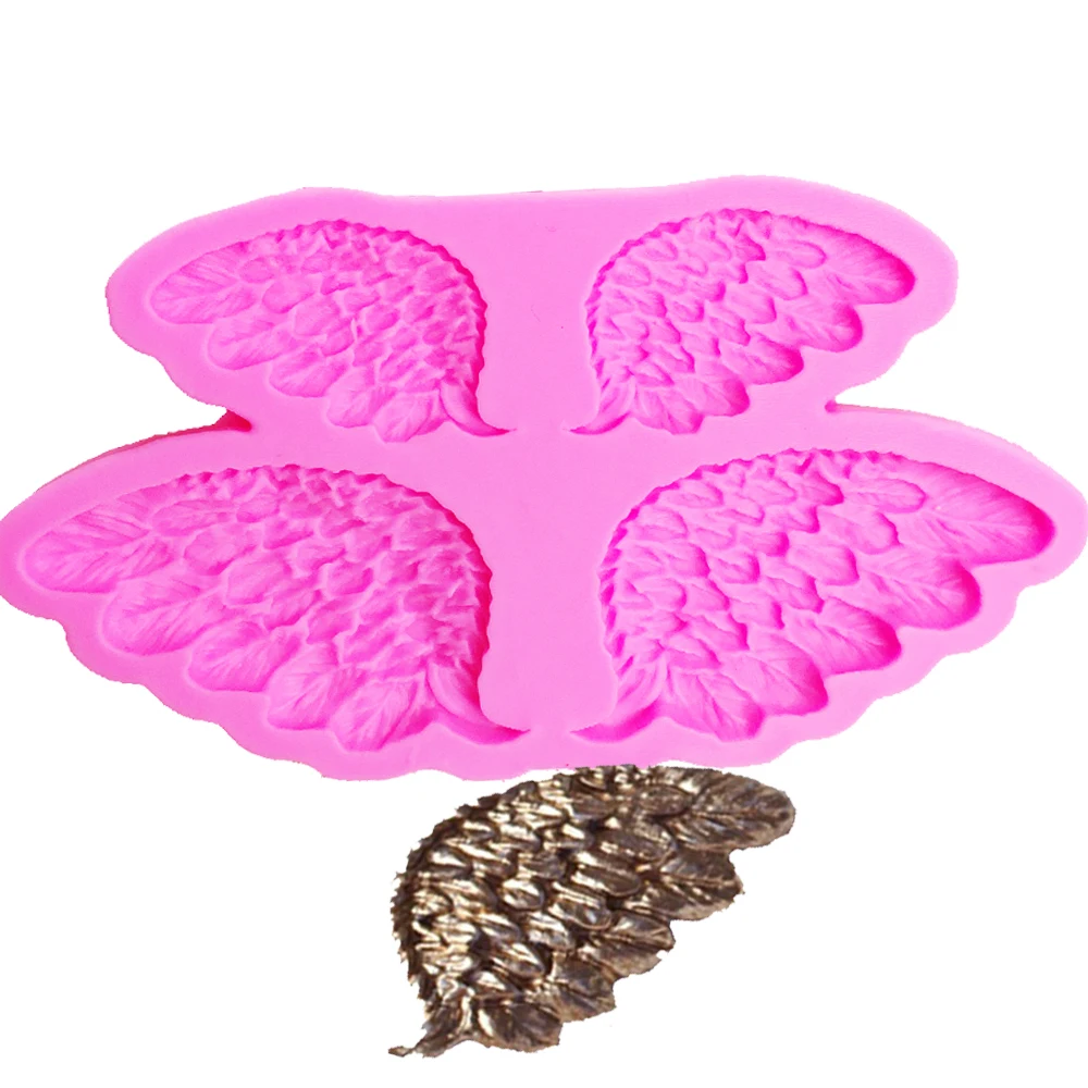 Angel Wings Cooking cake Wedding Decoration Silicone Mold Bird feathers Fondant Sugar Process kitchen bar supplies tools T-0955
Angel Wings Cooking cake Wedding Decoration Silicone Mold Bird feathers Fondant Sugar Process kitchen bar supplies tools T-0955