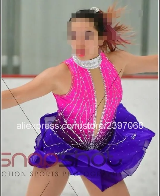 Girls Figure Skating Dress Red Purple Women Figure Skating Dress Adult Competition Figure Skating Dance Dresses Free Shipping G3
Girls Figure Skating Dress Red Purple Women Figure Skating Dress Adult Competition Figure Skating Dance Dresses Free Shipping G3
