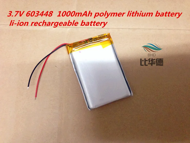 Планшетный аккумулятор 3,7 V 603448 1000mAh полимерный литиевый аккумулятор литий-ионный аккумулятор
Планшетный аккумулятор 3,7 V 603448 1000mAh полимерный литиевый аккумулятор литий-ионный аккумулятор