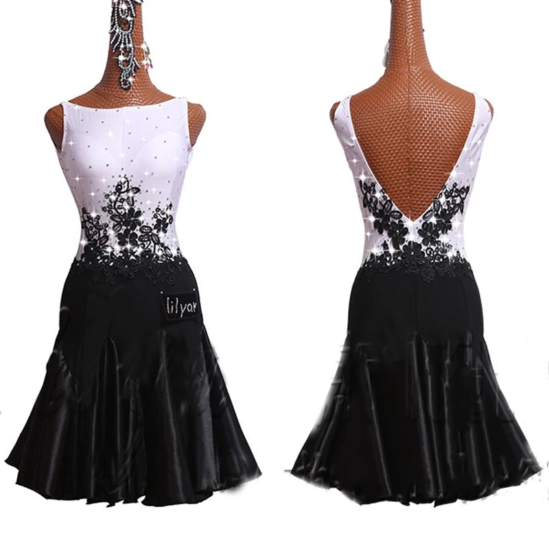 Latin Dance Dress For Women White vs Black Sleeveless Tango Dress Dance Party Host Singer Clothes Competition Latin Dress BL1887
Latin Dance Dress For Women White vs Black Sleeveless Tango Dress Dance Party Host Singer Clothes Competition Latin Dress BL1887