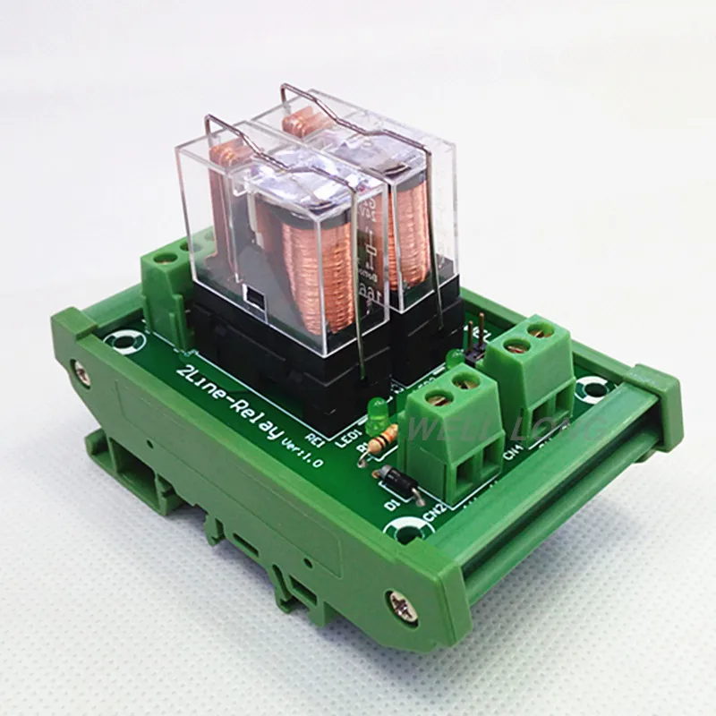 2 Channels 1NO+ 1NC DIN Rail Mount 16A Power Relay Interface Module With G2R-1-E INPUT DC 12V PNP NPN Compatible
2 Channels 1NO+ 1NC DIN Rail Mount 16A Power Relay Interface Module With G2R-1-E INPUT DC 12V PNP NPN Compatible