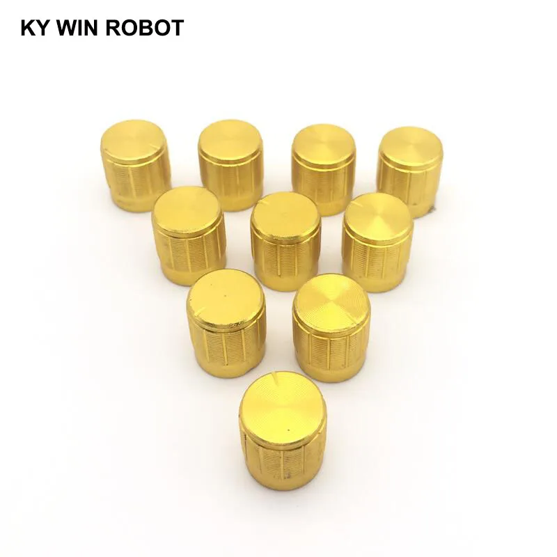 10pcs 15*17mm aluminum alloy potentiometer 15*17 knob rotation switch volume control knob gold
10pcs 15*17mm aluminum alloy potentiometer 15*17 knob rotation switch volume control knob gold