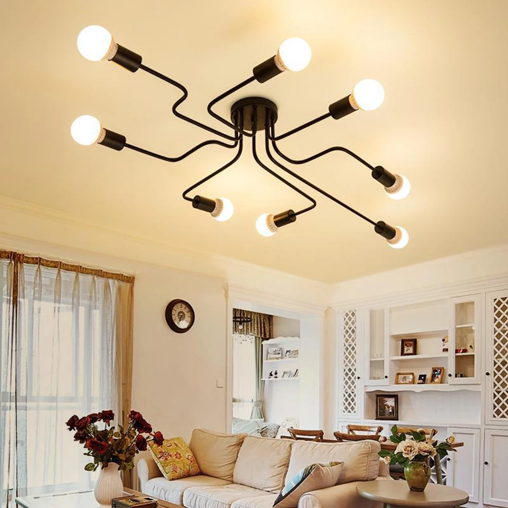 220V Modern Multiple Rod LED Chandelier Light Black Iron Branching Ceiling Light for Dining Living Room Bedroom Lighting Fixture
220V Modern Multiple Rod LED Chandelier Light Black Iron Branching Ceiling Light for Dining Living Room Bedroom Lighting Fixture