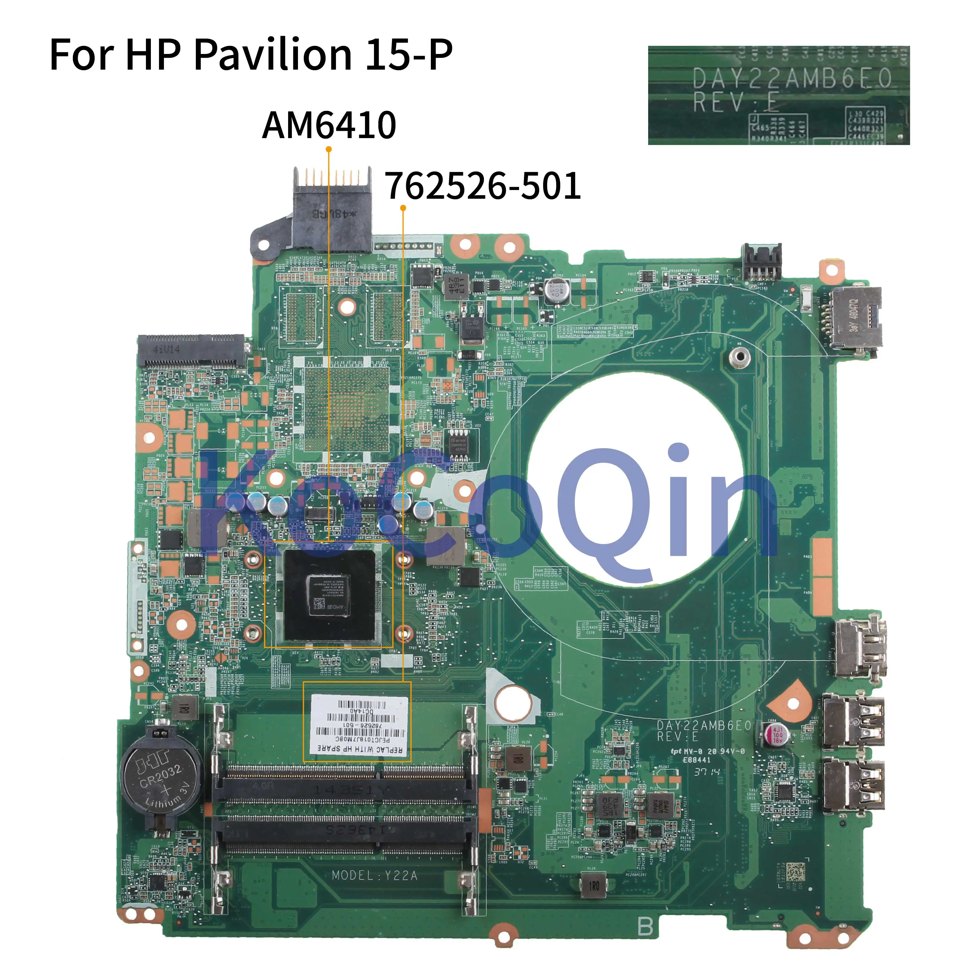 Материнская плата KoCoQin для ноутбука HP Pavilion 15-P Core A8-6410, материнская плата DAY22AMB6E0 762526 -001 762526 -501 AM6410
Материнская плата KoCoQin для ноутбука HP Pavilion 15-P Core A8-6410, материнская плата DAY22AMB6E0 762526 -001 762526 -501 AM6410