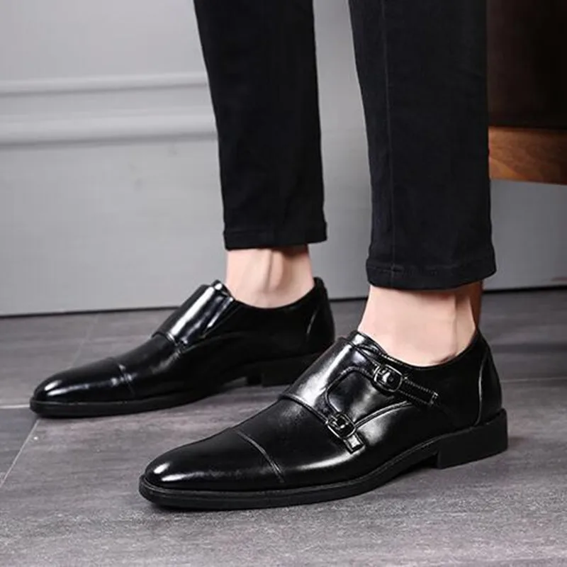 Fashion Black Brown Sapato Masculino Business Oxford Shoes For Men Buckle Strap Mens Dress Shoes Wedding Party Flats Male
Fashion Black Brown Sapato Masculino Business Oxford Shoes For Men Buckle Strap Mens Dress Shoes Wedding Party Flats Male