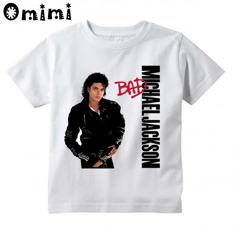 Kids Rock N Roll Star Michael Jackson Bad Design T-Shirts Music Children's Tops Boys/Girls Rock T Shirt
Kids Rock N Roll Star Michael Jackson Bad Design T-Shirts Music Children's Tops Boys/Girls Rock T Shirt