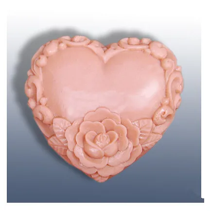 Форма «сделай сам» для мыла в форме сердца/розы на День святого Валентина, силиконовая форма для свечей, форма для шоколадных конфет, форма для торта