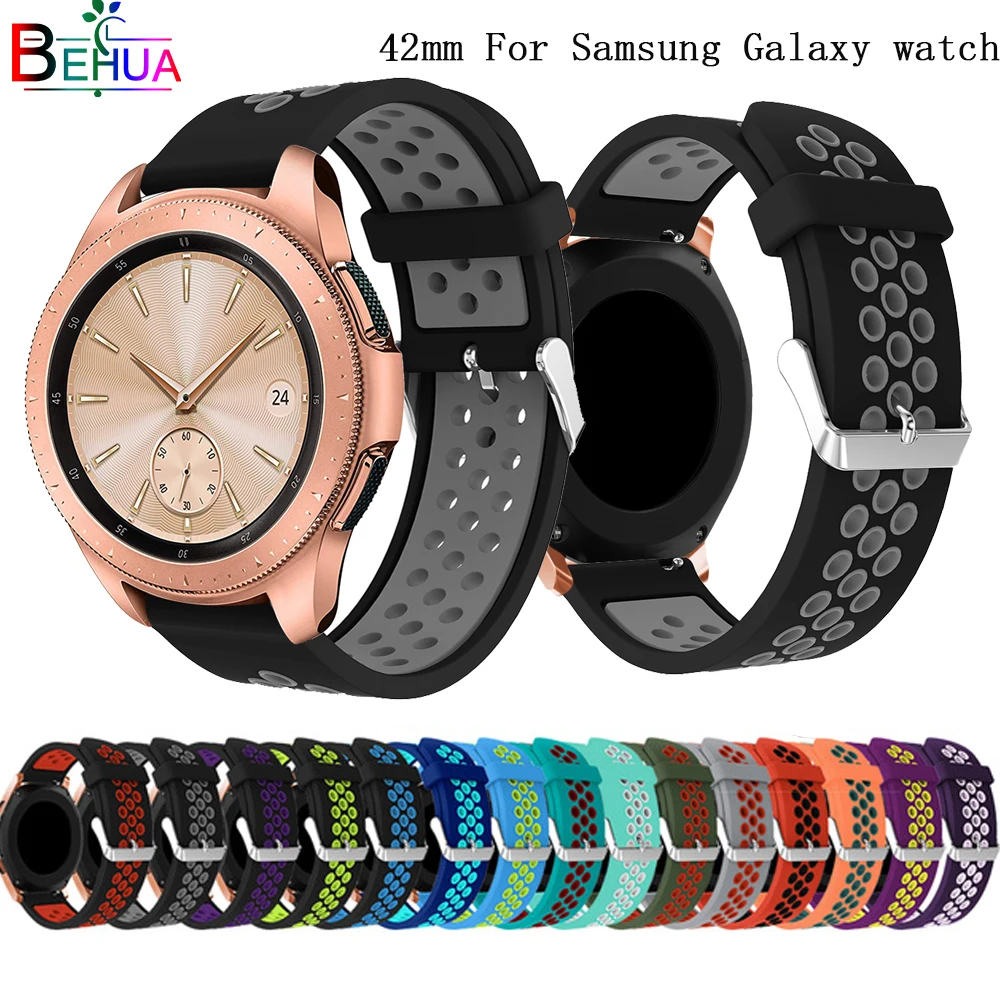 20mm strap For samsung Galaxy 42mm watch band Replacement sport Silicone Round hole ventilation For samsung Gear S2 watch Strap
20mm strap For samsung Galaxy 42mm watch band Replacement sport Silicone Round hole ventilation For samsung Gear S2 watch Strap
