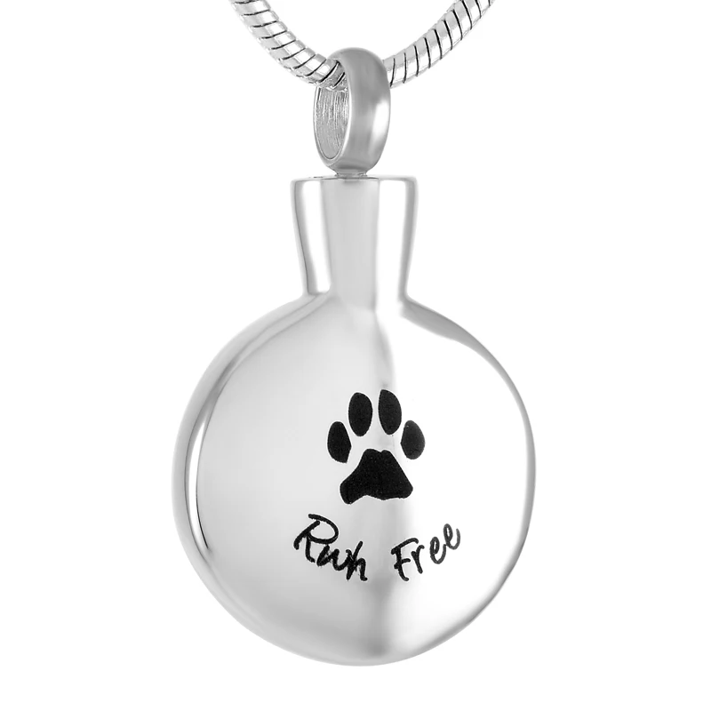 IJD9425 Dog "Free Running" Laser Pet Urn Necklace Souvenir, Stainless Steel Cremation Jewelry Round Pendant
IJD9425 Dog "Free Running" Laser Pet Urn Necklace Souvenir, Stainless Steel Cremation Jewelry Round Pendant