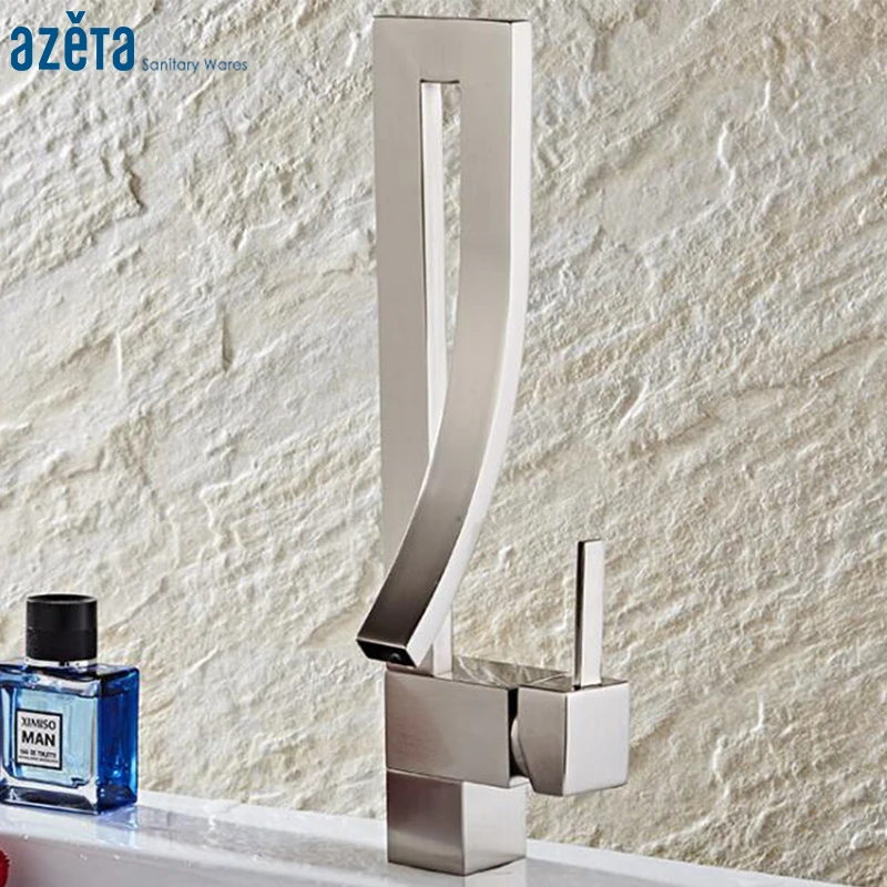 Azeta New Style Brass Brushed Nickel Kitchen Mixer Tap Single Hole Deck Mounted Kitchen Faucets Torneira MK9934BN
Azeta New Style Brass Brushed Nickel Kitchen Mixer Tap Single Hole Deck Mounted Kitchen Faucets Torneira MK9934BN