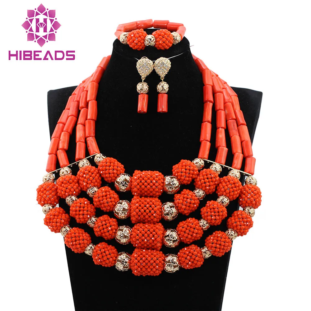 Полный африканский комплект крупных украшений: роскошный набор из настоящих коралловых бусин для нигерийской свадьбы, 3 цвета, ABH259
Полный африканский комплект крупных украшений: роскошный набор из настоящих коралловых бусин для нигерийской свадьбы, 3 цвета, ABH259