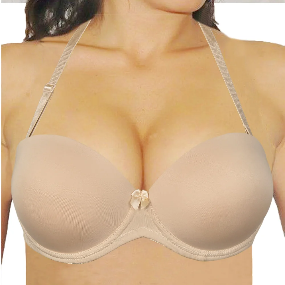 New Plus Size Sexy Bra Strapless Invisible push up padded backless bras women underwear halter A B C D E F 70 75 80 85 90 95
New Plus Size Sexy Bra Strapless Invisible push up padded backless bras women underwear halter A B C D E F 70 75 80 85 90 95