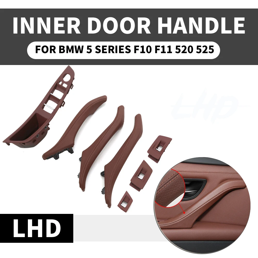 4 / 7PCS Genuine Leather Left Hand Drive LHD For BMW 5 series F10 F11 F18 Mocha Car Interior Door Handle Inner Panel Pull Trim
4 / 7PCS Genuine Leather Left Hand Drive LHD For BMW 5 series F10 F11 F18 Mocha Car Interior Door Handle Inner Panel Pull Trim