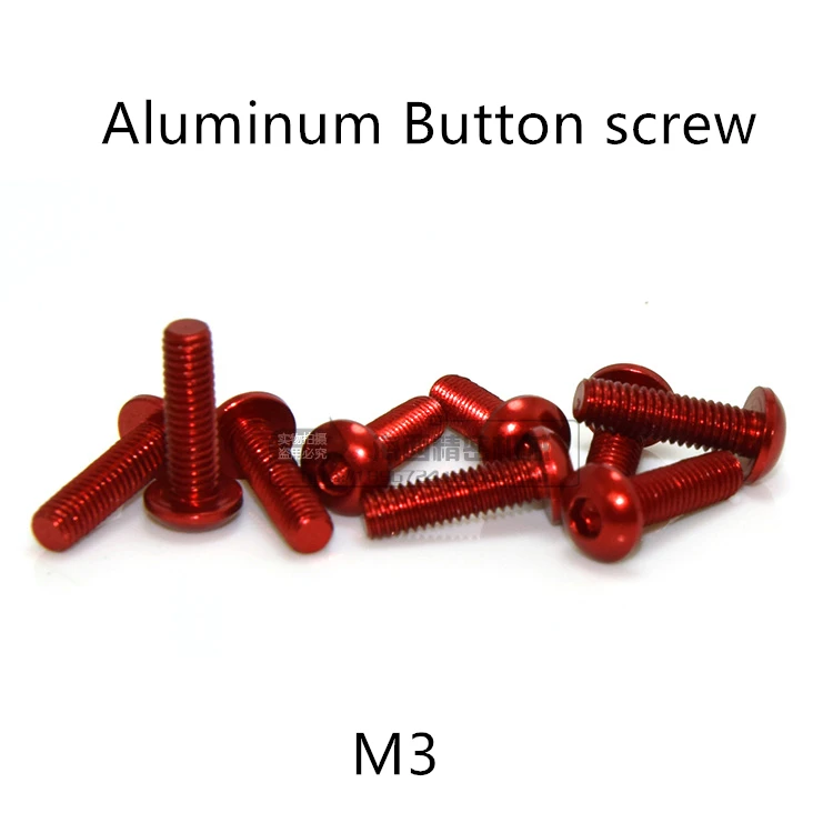 20pcs M3*5/6/8/10/12/14/16mm Red color Aluminum Hex socket button head cap screw for RC Model screws
20pcs M3*5/6/8/10/12/14/16mm Red color Aluminum Hex socket button head cap screw for RC Model screws