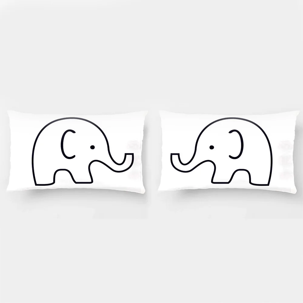 Cute Elephant Bedding Pillow Case Decorative Couple Pillow Cover As Gifts For Couple & Lover Wedding Decoration Cushion Cases
Cute Elephant Bedding Pillow Case Decorative Couple Pillow Cover As Gifts For Couple & Lover Wedding Decoration Cushion Cases