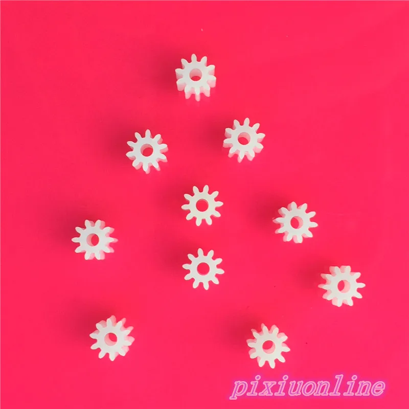 10pcs K023Y Mini Plastic 102A Motor Shaft Gear Sets 10 Tooth 2mm Hole Diameter DIY Helicopter Robot Toys High Quality On Sale
10pcs K023Y Mini Plastic 102A Motor Shaft Gear Sets 10 Tooth 2mm Hole Diameter DIY Helicopter Robot Toys High Quality On Sale