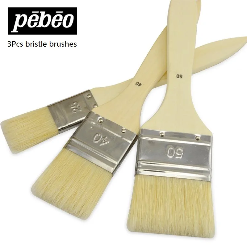 Pebeo 950450C bristle paint brush oil /Acrylic/watercolor/Gouache painting brush art supplies 3pcs/set
Pebeo 950450C bristle paint brush oil /Acrylic/watercolor/Gouache painting brush art supplies 3pcs/set