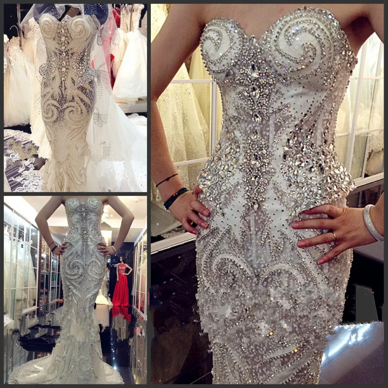 QUEEN BRIDAL 100% настоящие фото сексуальные свадебные платья Русалка с кристаллами и бисером, расшитые блестками, роскошные винтажные свадебные платья на заказ RT01M
QUEEN BRIDAL 100% настоящие фото сексуальные свадебные платья Русалка с кристаллами и бисером, расшитые блестками, роскошные винтажные свадебные платья на заказ RT01M