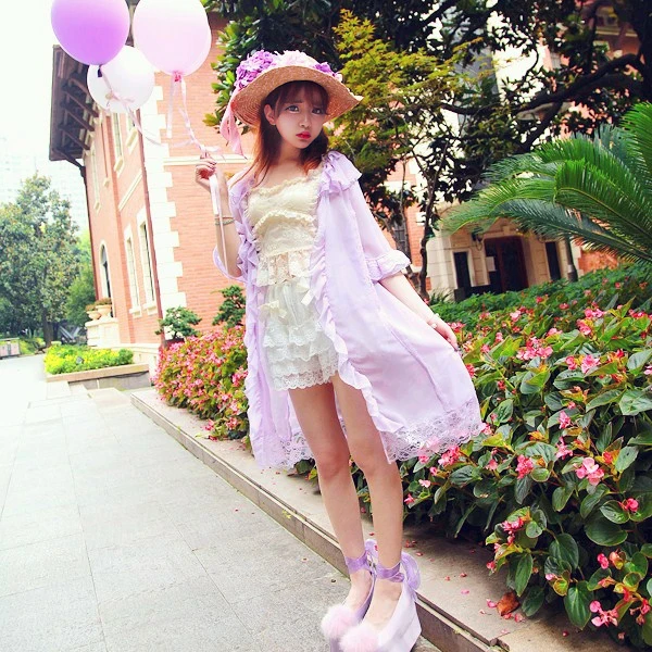 Princess sweet lolita shirt BoBON21 Original design fairy dream UV cut sun off shirt chiffon holiday Prevent bask shirt C1241
Princess sweet lolita shirt BoBON21 Original design fairy dream UV cut sun off shirt chiffon holiday Prevent bask shirt C1241