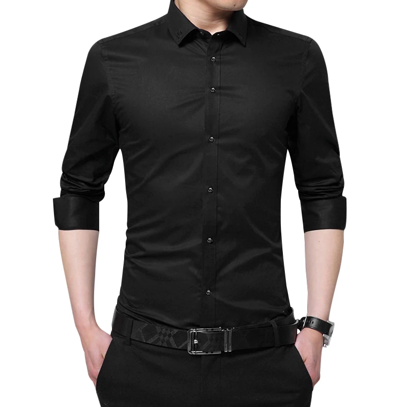 2020 New Spring Men Shirt Long Sleeve Shirt Solid Embroidery Collar Casual Shirts Slim Fit Man Formal Shirt Brand Clothes DS233
2020 New Spring Men Shirt Long Sleeve Shirt Solid Embroidery Collar Casual Shirts Slim Fit Man Formal Shirt Brand Clothes DS233