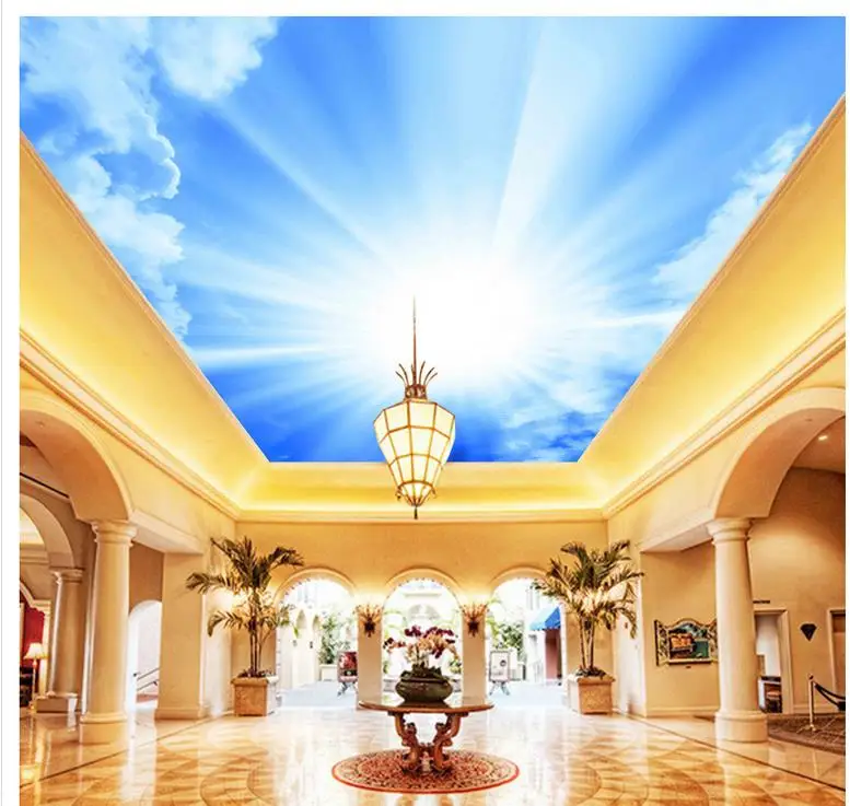 Custom 3d photo wall paper Blue sky cloud ceiling Style wallpaper Wall Decoration Home Decoration
Custom 3d photo wall paper Blue sky cloud ceiling Style wallpaper Wall Decoration Home Decoration