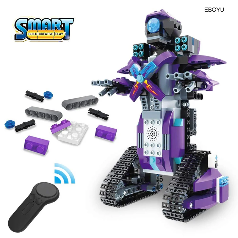 EBOYU 333pcs Remote Control Building Block Robot Educational RC Robot Bricks STEM Toys with LED Intelligent Charging Gift Toy
EBOYU 333pcs Remote Control Building Block Robot Educational RC Robot Bricks STEM Toys with LED Intelligent Charging Gift Toy
