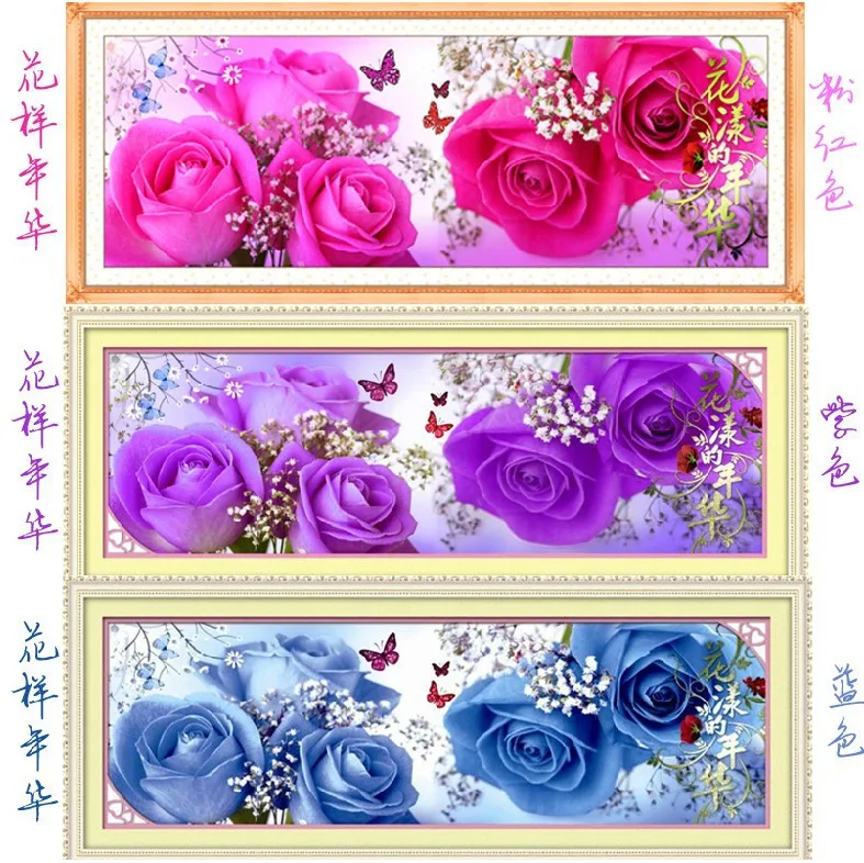 Needlework,DIY Cross stitch,Embroidery kit set,Red Rose Floral flower Pattern Cross-Stitch kit for decorate painting wedding
Needlework,DIY Cross stitch,Embroidery kit set,Red Rose Floral flower Pattern Cross-Stitch kit for decorate painting wedding