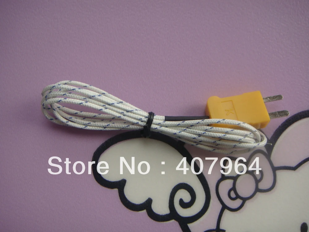 2M cable K type Fiberglass thermocouple for Digital thermometer TM902C and TES1310
2M cable K type Fiberglass thermocouple for Digital thermometer TM902C and TES1310