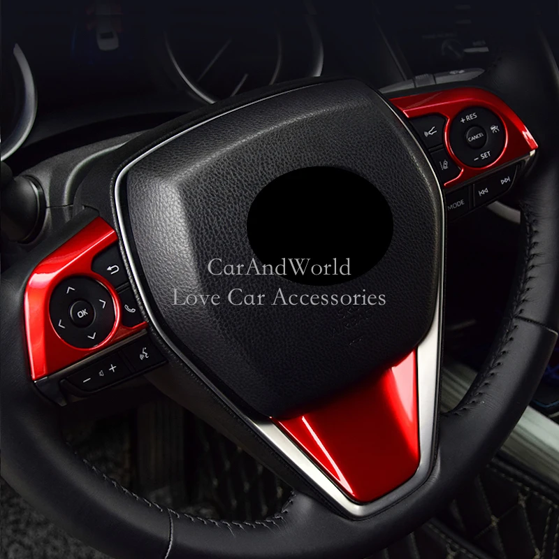 Interior Steering Wheel Sequin Button Decorative Cover Trims For Toyota Camry XV70 2018-2023 ABS Chrome Car-Styling Accessories
Interior Steering Wheel Sequin Button Decorative Cover Trims For Toyota Camry XV70 2018-2023 ABS Chrome Car-Styling Accessories